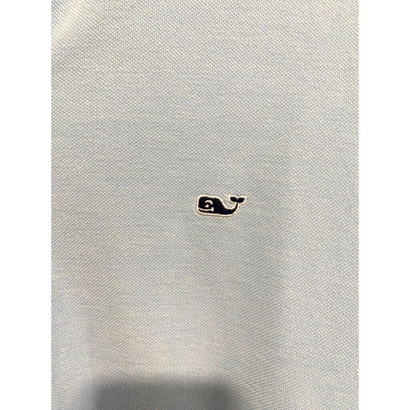 Vineyard Vines half zip light blue sweatshirt with logo women's size Large - Picture 2 of 4